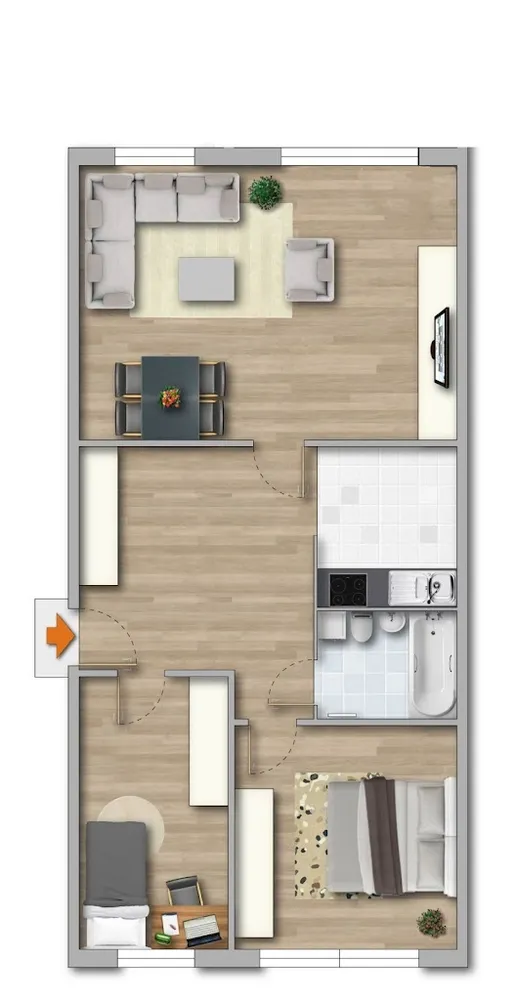 3 Zimmer Wohnung mit 67 m² in Freiberg – Bild 8