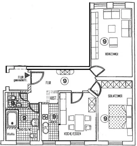 3 Zimmer Wohnung mit 73 m² in Leipzig – Bild 2