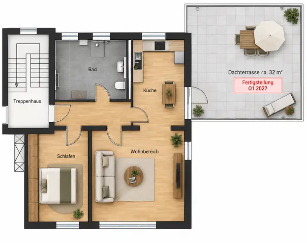 3 Zimmer Wohnung mit 86 m² in Essen – Bild 1