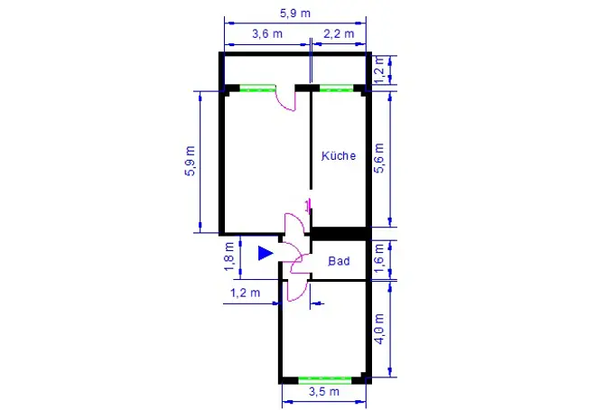 2 Zimmer Wohnung mit 57 m² in Magdeburg – Bild 10