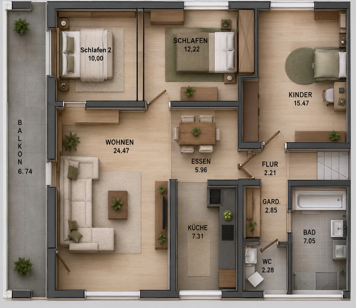 4 Zimmer Wohnung mit 99 m² in Baden-Baden – Bild 10