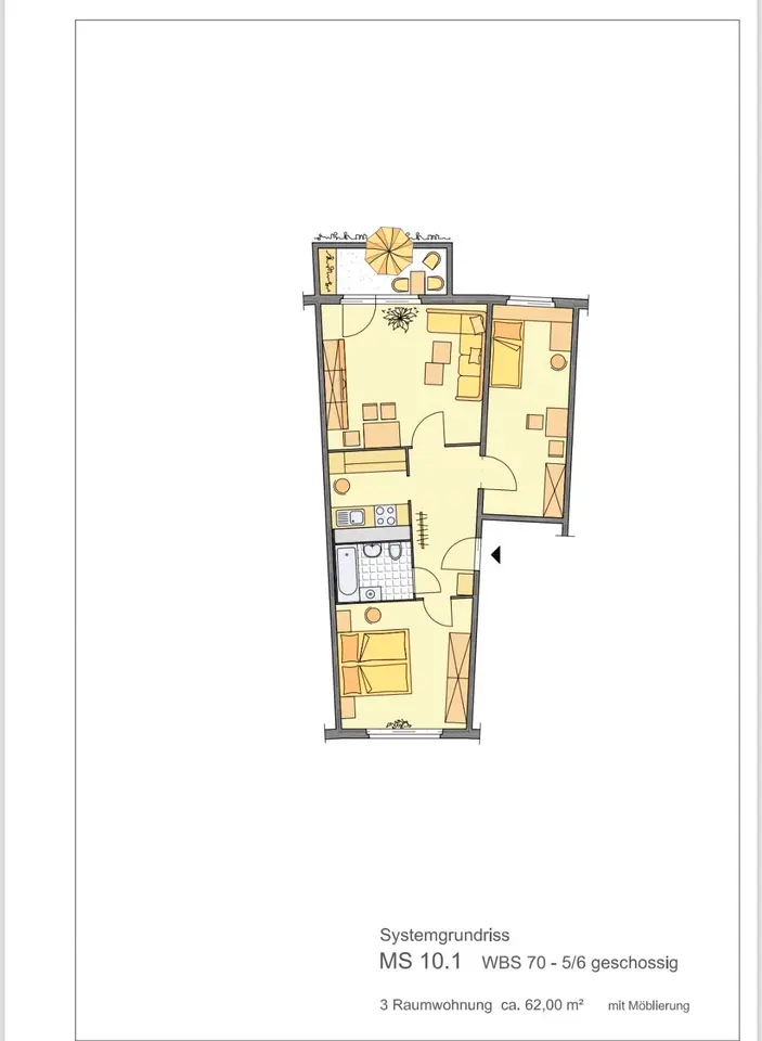 3 Zimmer Wohnung mit 62 m² in Gera – Bild 5