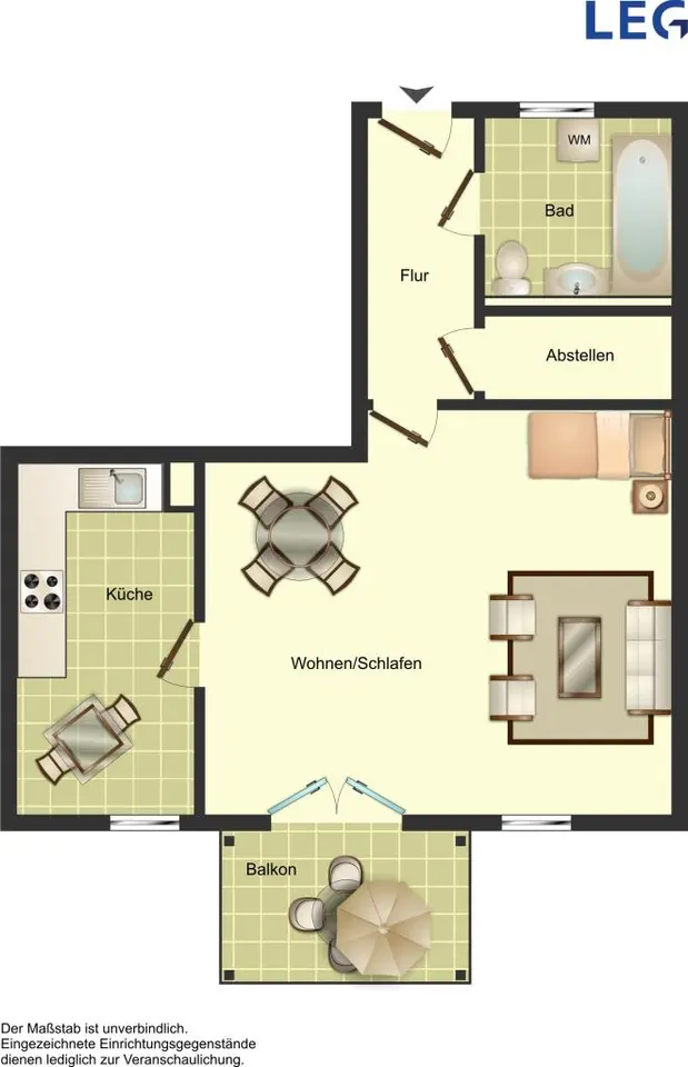 Studio mit 40 m² in Aachen – Bild 5