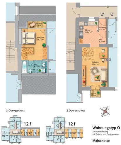 2 Zimmer Wohnung mit 51 m² in Dresden – Bild 2