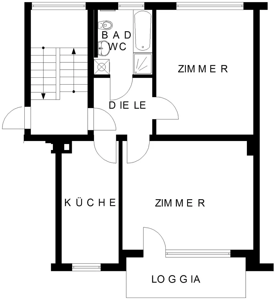 2 Zimmer Wohnung mit 62 m² in Hagen – Bild 2