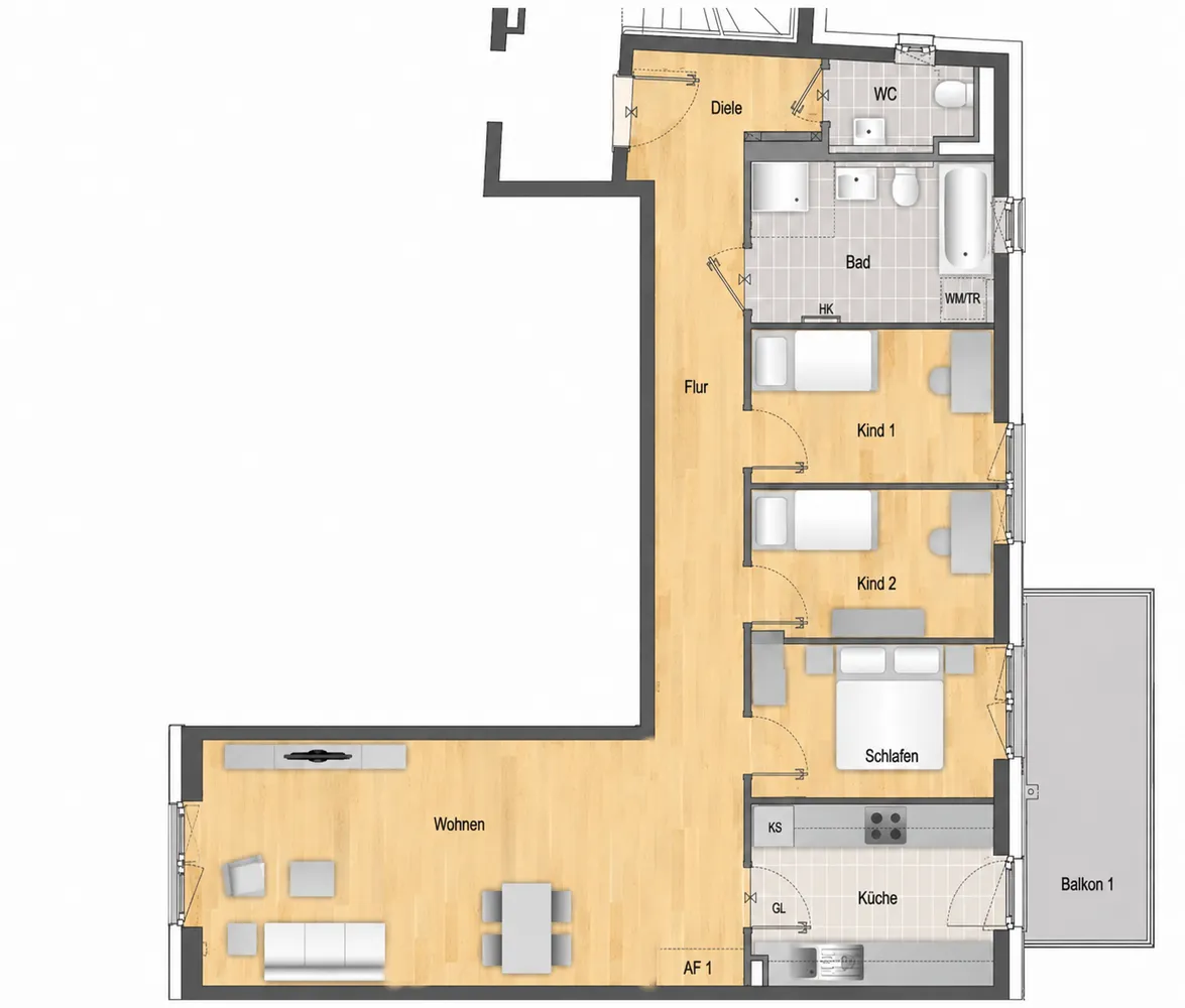 4 Zimmer Wohnung mit 94 m² in Köln – Bild 8