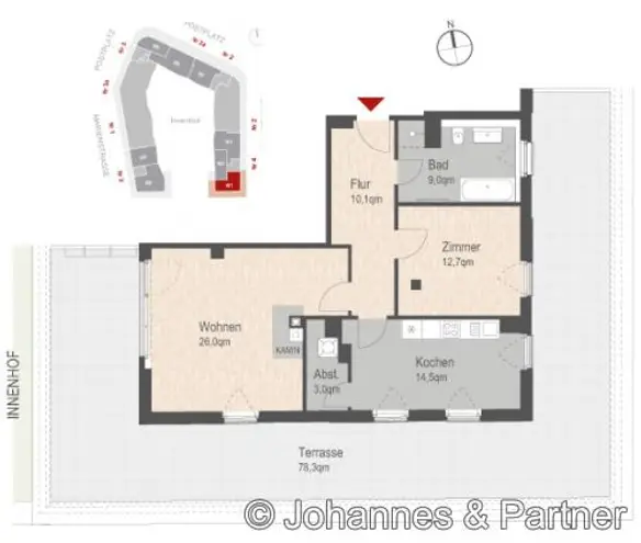 2 Zimmer Wohnung mit 102 m² in Dresden – Bild 4