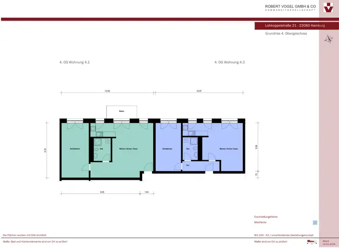 2 Zimmer Wohnung mit 65 m² in Hamburg – Bild 8