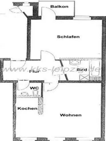 2 Zimmer Wohnung mit 63 m² in Leipzig – Bild 2