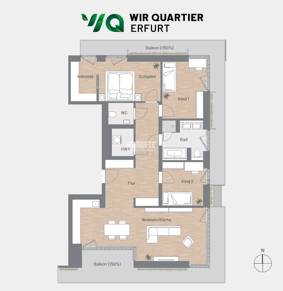 5 Zimmer Wohnung mit 132 m² in Erfurt – Bild 11