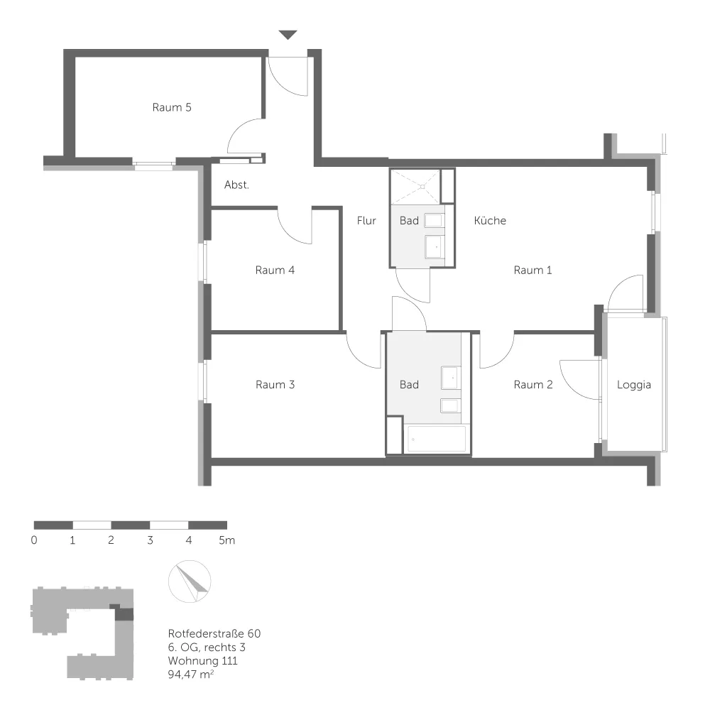 5 Zimmer Wohnung mit 94 m² in Berlin – Bild 11