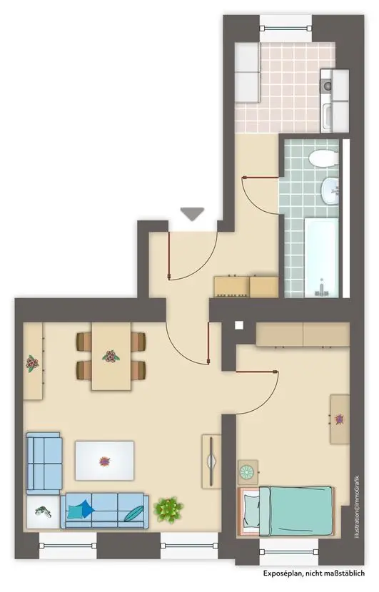 2 Zimmer Wohnung mit 44 m² in Zwickau – Bild 5