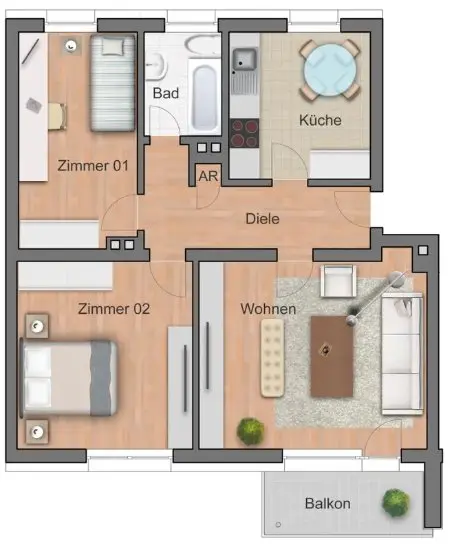 3 Zimmer Wohnung mit 78 m² in Siegen – Bild 4