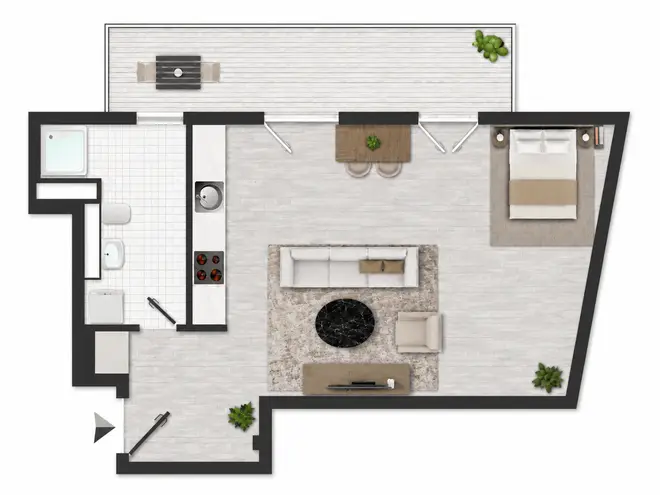 1 Zimmer Wohnung mit 46 m² in Leipzig – Bild 7