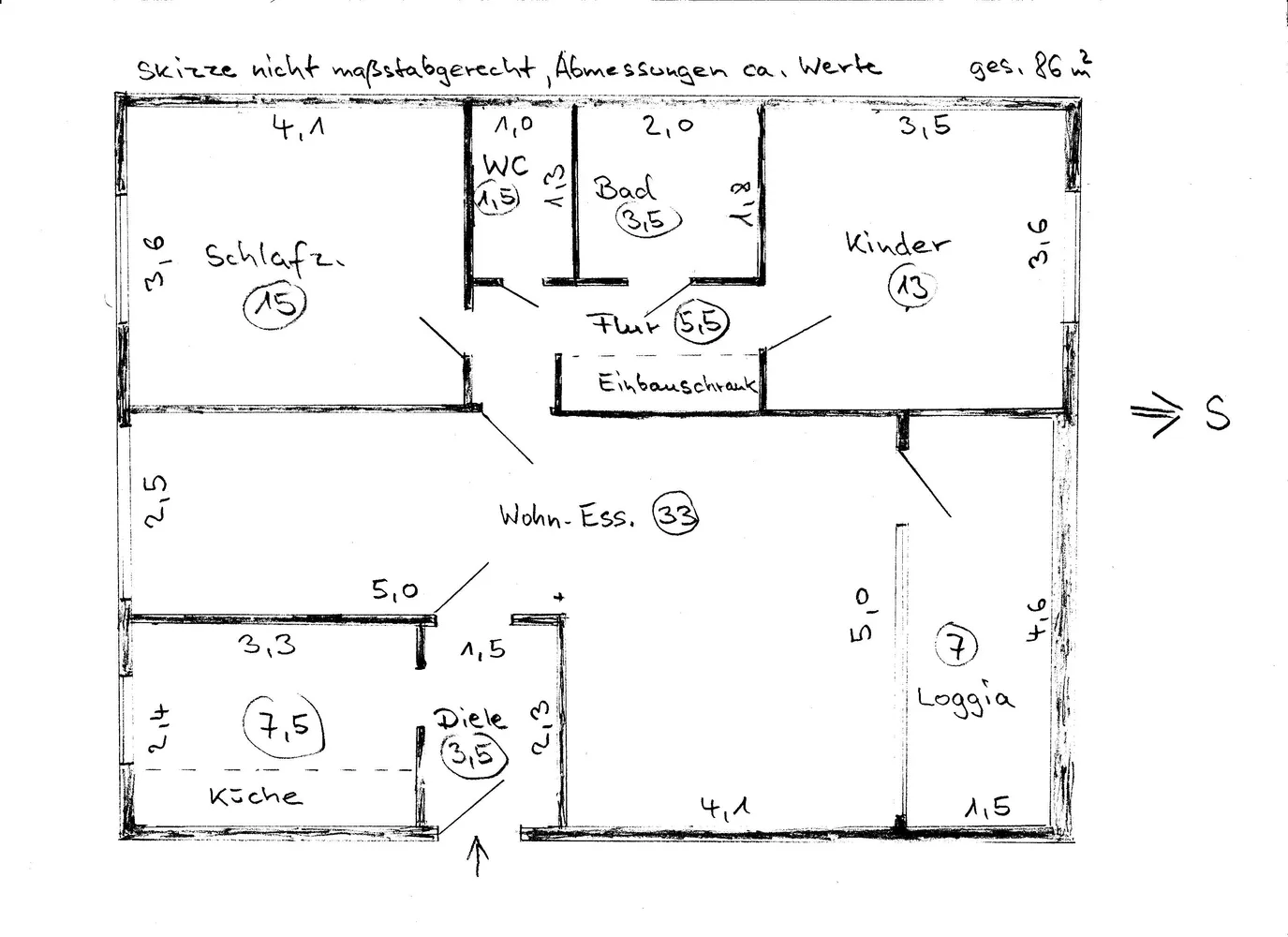4 Zimmer Wohnung mit 86 m² in Hannover – Bild 3