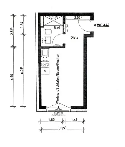 1 Zimmer Wohnung mit 27 m² in Nürnberg – Bild 9
