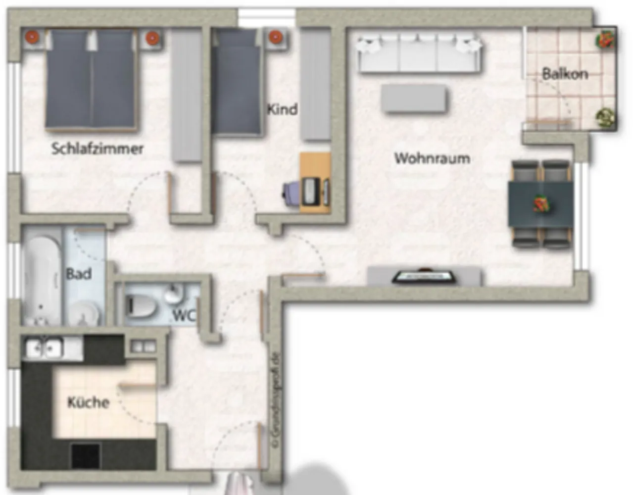 3 Zimmer Wohnung mit 67 m² in Göppingen – Bild 2