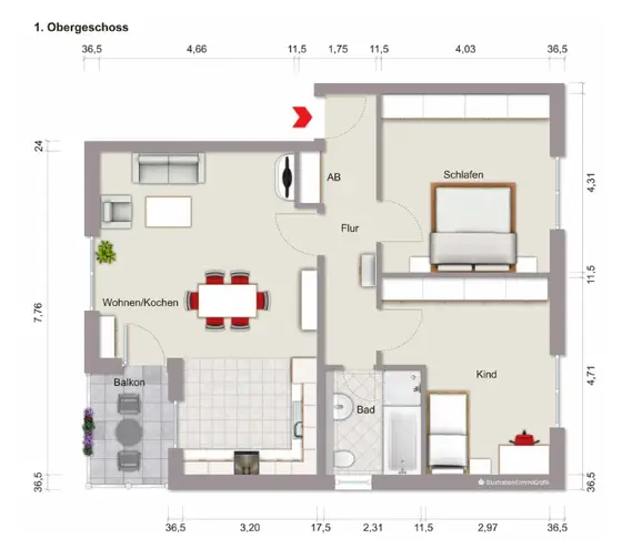 3 Zimmer Wohnung mit 84 m² in Darmstadt – Bild 10