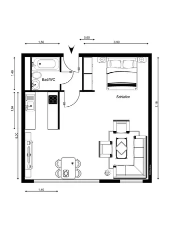 1 Zimmer Wohnung mit 50 m² in Ludwigshafen am Rhein – Bild 11