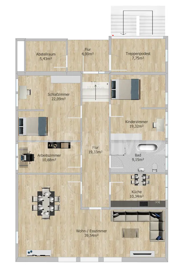 4 Zimmer Wohnung mit 108 m² in Greifswald – Bild 4