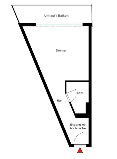 Studio mit 30 m² in Brühl – Bild 4