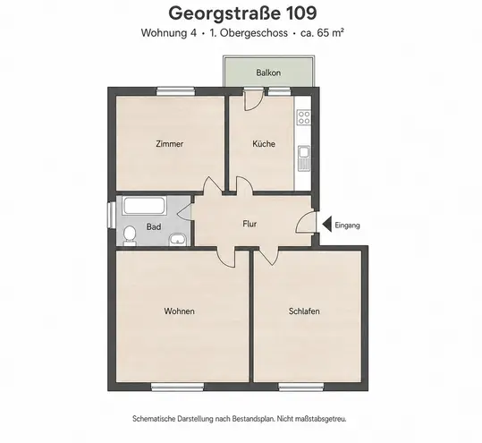 3 Zimmer Wohnung mit 65 m² in Bremen – Bild 8