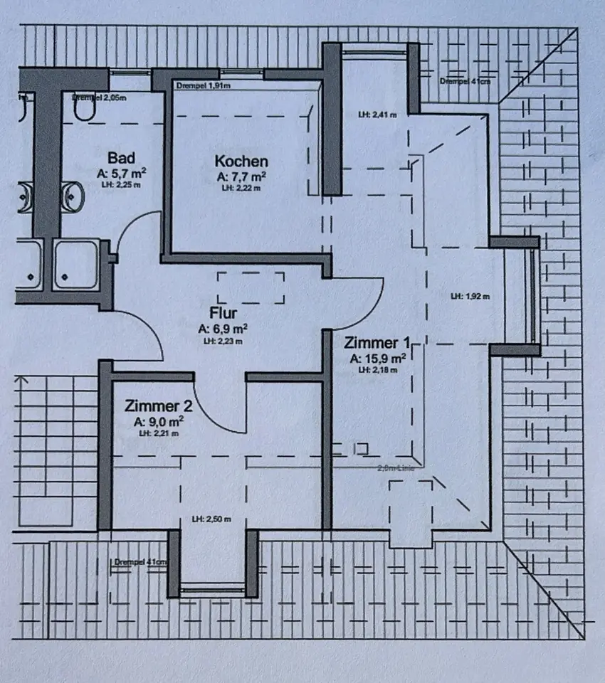 WG-Zimmer mit 46 m² in Peine – Bild 4