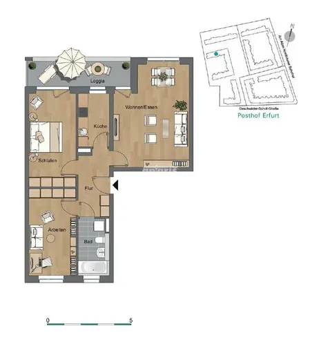 3 Zimmer Wohnung mit 81 m² in Erfurt – Bild 8