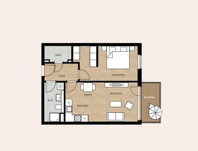 2 Zimmer Wohnung mit 55 m² in Dresden – Bild 9