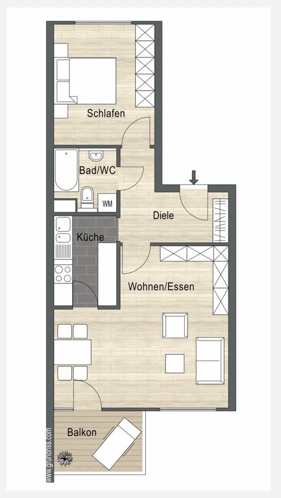 2 Zimmer Wohnung mit 63 m² in Heilbronn – Bild 11