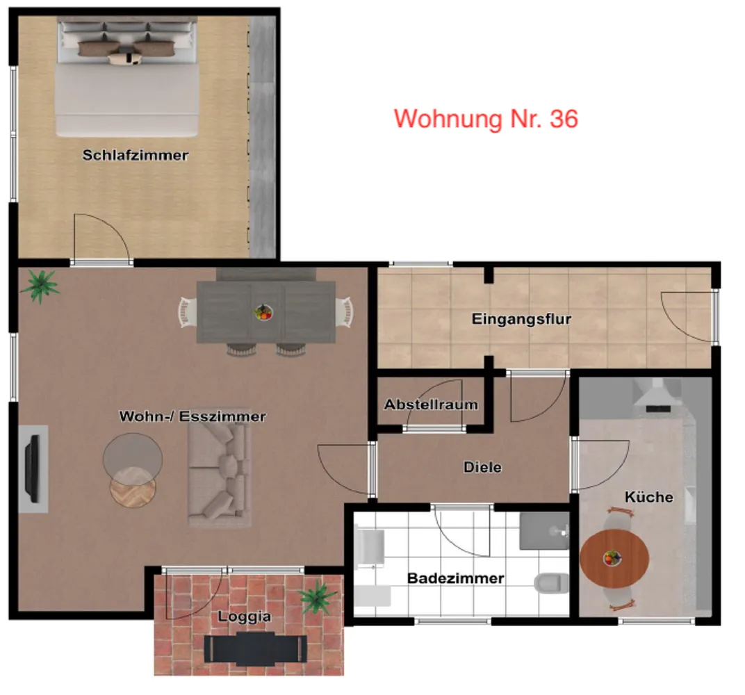 2 Zimmer Wohnung mit 65 m² in Düren – Bild 12