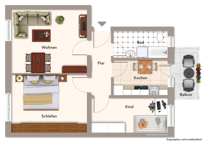 3 Zimmer Wohnung mit 61 m² in Magdeburg – Bild 12