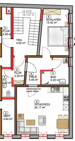 2 Zimmer Wohnung mit 58 m² in Ingolstadt – Bild 5