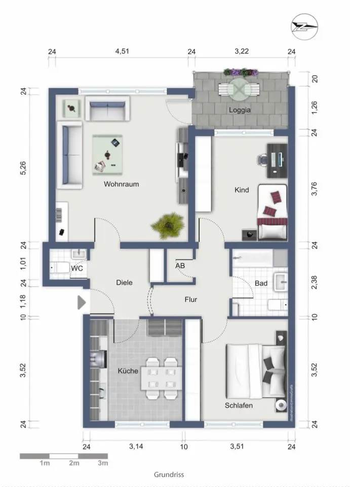 4 Zimmer Wohnung mit 77 m² in Gladbeck – Bild 5