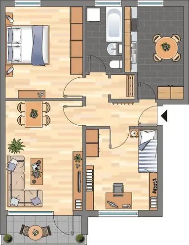 3 Zimmer Wohnung mit 71 m² in Braunschweig – Bild 2