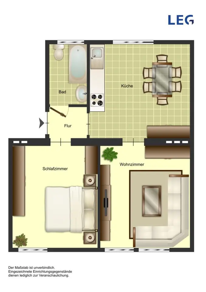 3 Zimmer Wohnung mit 50 m² in Leverkusen – Bild 3
