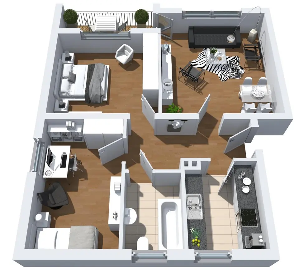 3 Zimmer Wohnung mit 65 m² in Herne – Bild 3