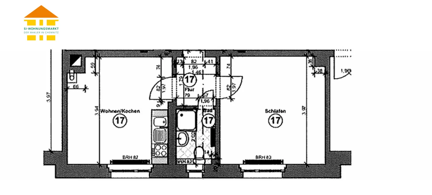 2 Zimmer Wohnung mit 35 m² in Chemnitz – Bild 4