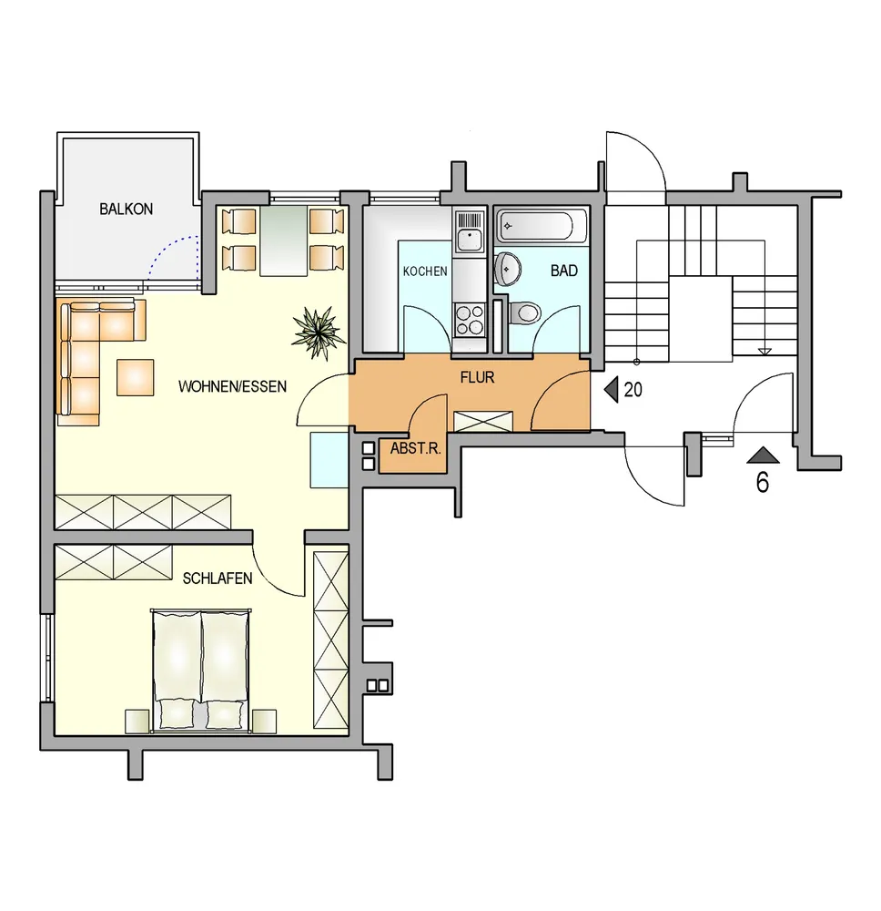 2 Zimmer Wohnung mit 56 m² in Remscheid – Bild 5