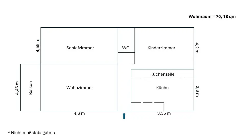 4 Zimmer Wohnung mit 70 m² in Herne – Bild 5