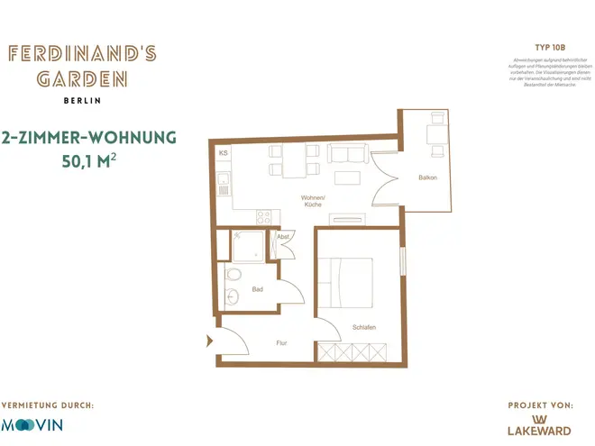 2 Zimmer Wohnung mit 50 m² in Berlin – Bild 7
