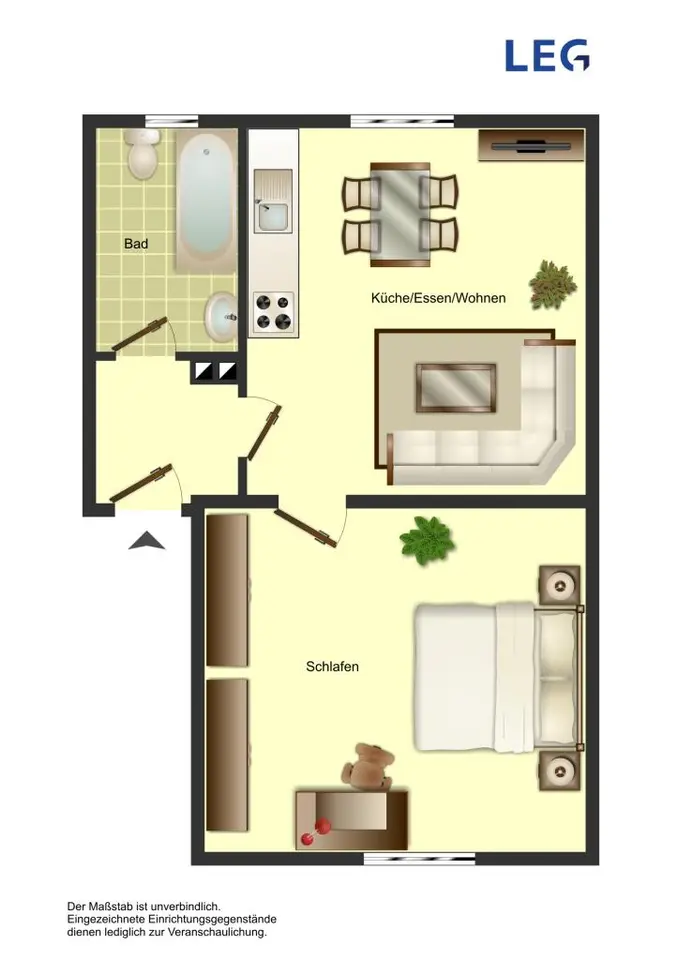 Studio mit 11 m² in Hamm – Bild 5