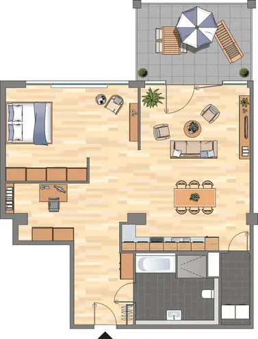 1 Zimmer Wohnung mit 105 m² in Bremen – Bild 2