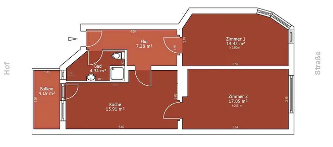 2 Zimmer Wohnung mit 61 m² in Dresden – Bild 6