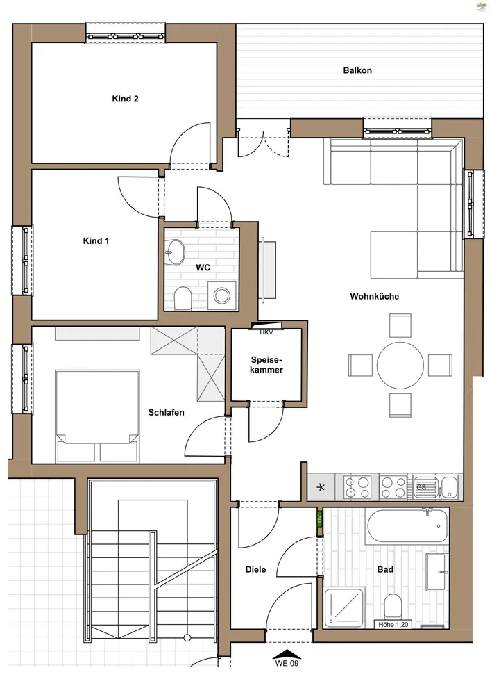 4 Zimmer Wohnung mit 90 m² in Dresden – Bild 2