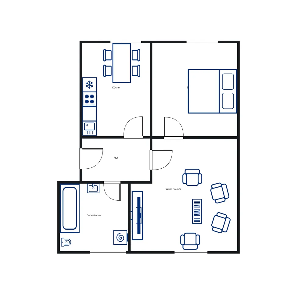 2 Zimmer Wohnung mit 50 m² in Kassel – Bild 2