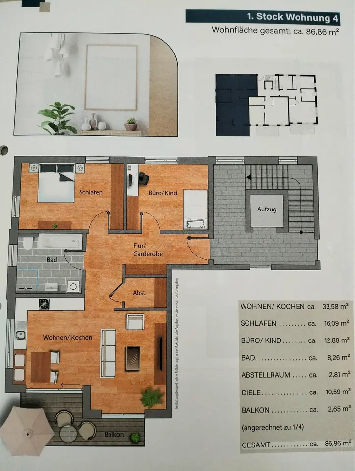 3 Zimmer Wohnung mit 87 m² in Amberg – Bild 9