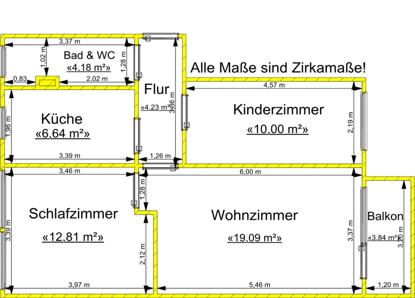 3 Zimmer Wohnung mit 58 m² in Gera – Bild 2