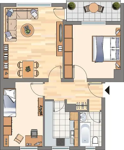 3 Zimmer Wohnung mit 64 m² in Dortmund – Bild 4