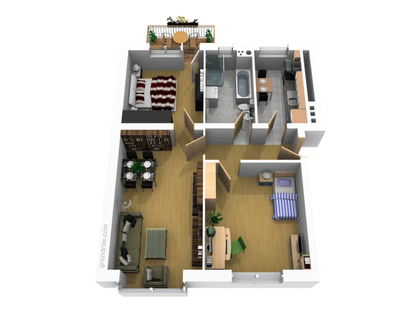 3 Zimmer Wohnung mit 69 m² in Magdeburg – Bild 2